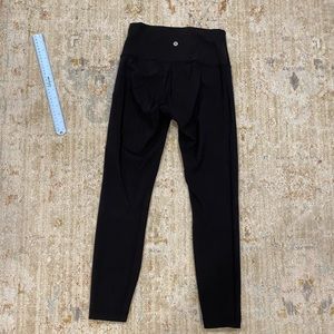 LULULEMON HIGH RISE WUNDER UNDER - 6 - BLACK - 25” INSEAM (5)